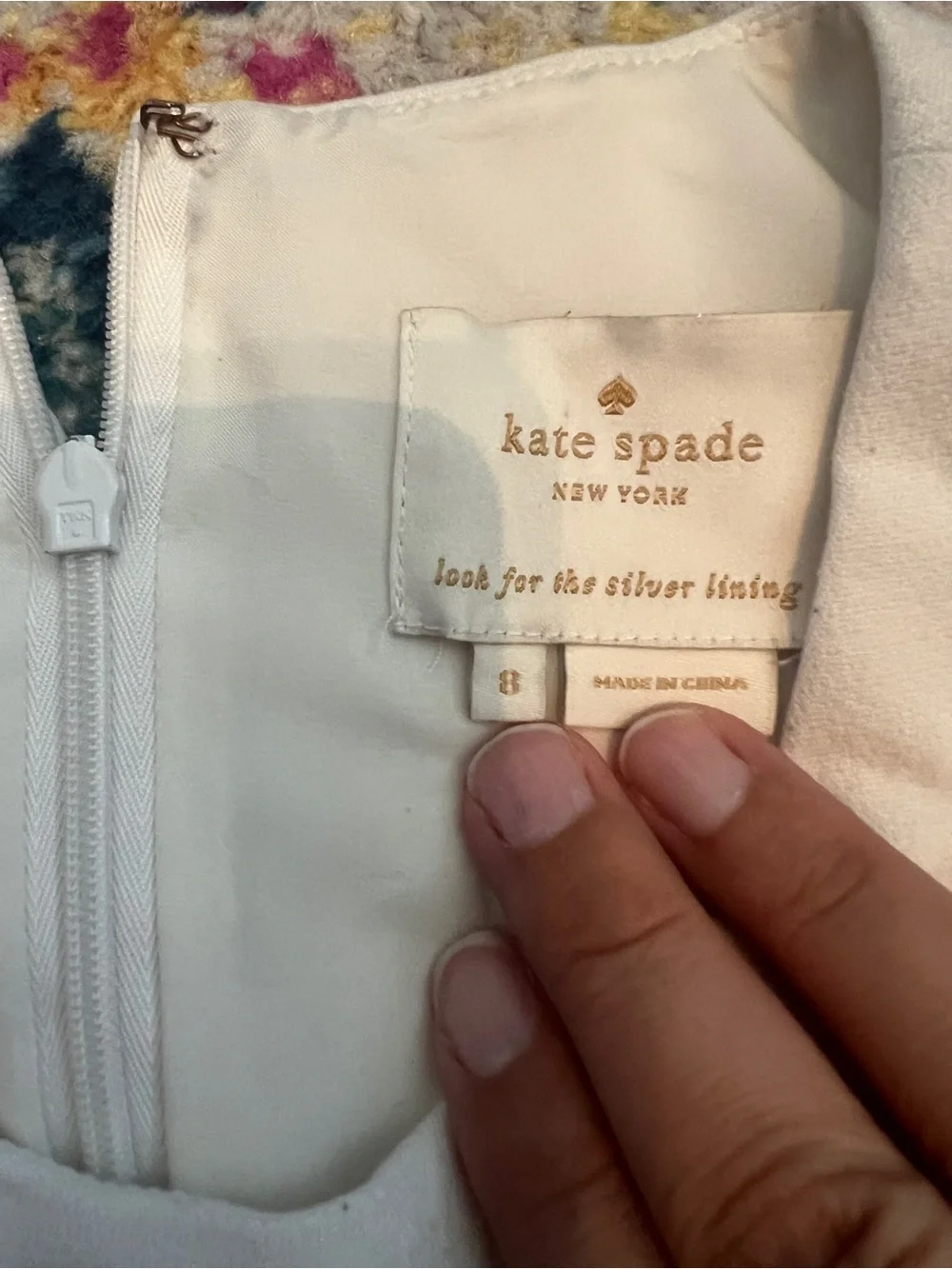 Kate spade black and white colorblock dress size 8